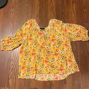 Lane Bryant Top Yellow 22